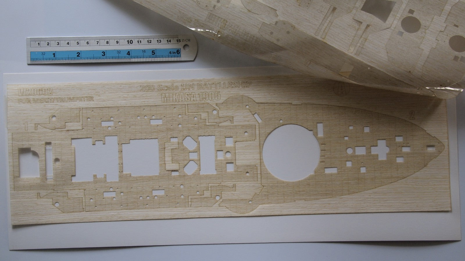 Hunter 1/200 IJN MIKASA wooden deck (for TRUMPETER 620004) W20002 Secondary image
