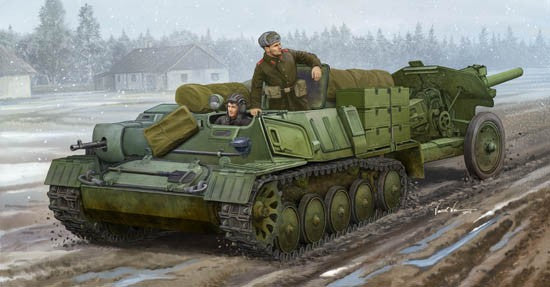 Trumpeter 09509 SOVIET AT-P ARTILLERY TRACTOR Model Kit 1/35 — scale model kit
