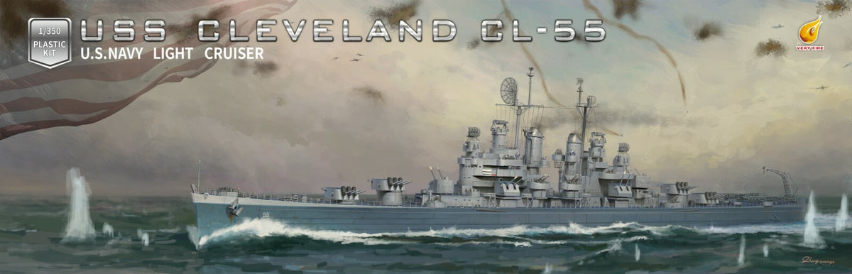 Very Fire 1/350 USS Cleveland VF350920DX — scale model kit