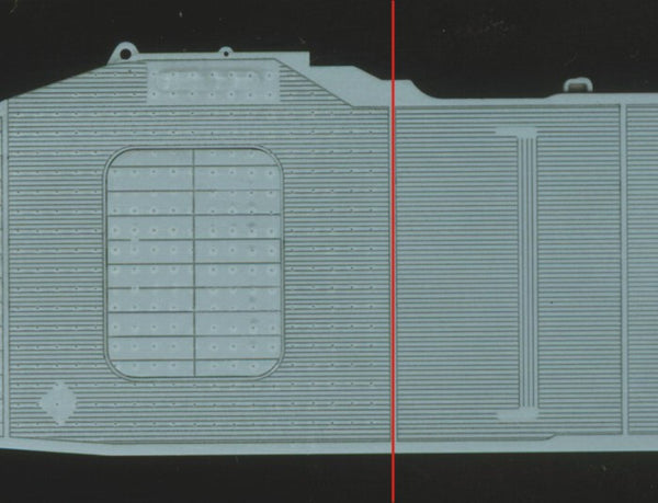 Rainbow PE 1/700 IJN carrier moorage hole template RB7007