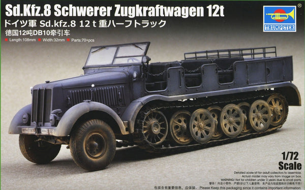 Trumpeter 07403 1/72 Scale Sd.Kfz.8 Schwerer Zugkraftwagen 12t Model Kit