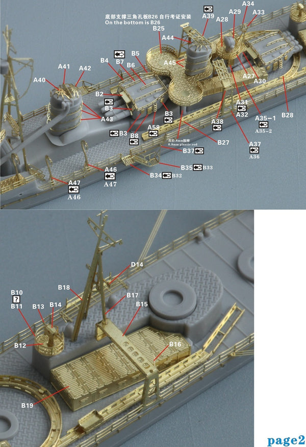 Five Star 1/700 710101 IJN Asashio Class Destroyer Early Type For Pit-Road
