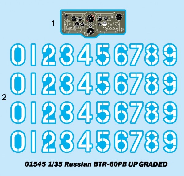 Trumpeter 01545 BTR-60PB UPGRADED 1/35 Model Kit