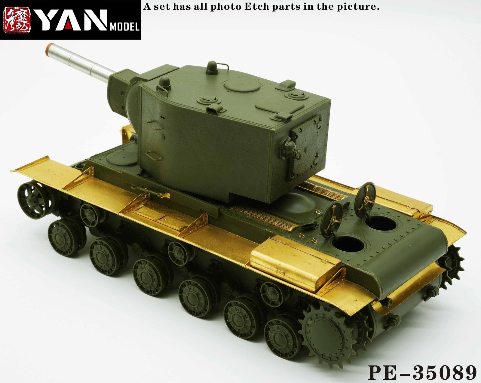 Yan Model PE-35089 1/35 Russian KV-2 Heavy Tank(for TAMIYA 35375)