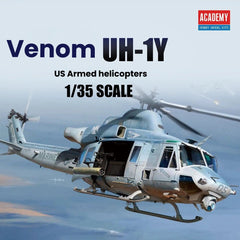 Academy AC12138 1/35 UH-1Y Venom Assembly Aircraft Collectible Models Kit
