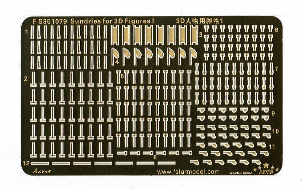 Fivestar 1/350 Sundries for 3D Figures FS351079