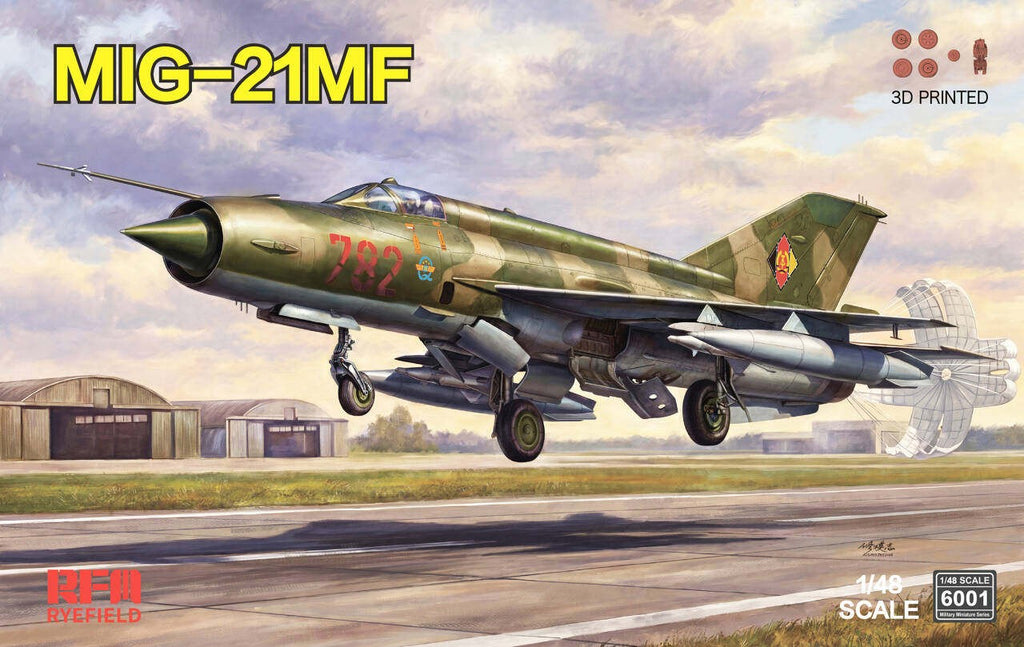 RYE FIELD Model RFM6001 1/48 Soviet MIG-21MF Fighter Precision Assembly Kit