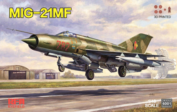 RYE FIELD Model RFM6001 1/48 Soviet MIG-21MF Fighter Precision Assembly Kit