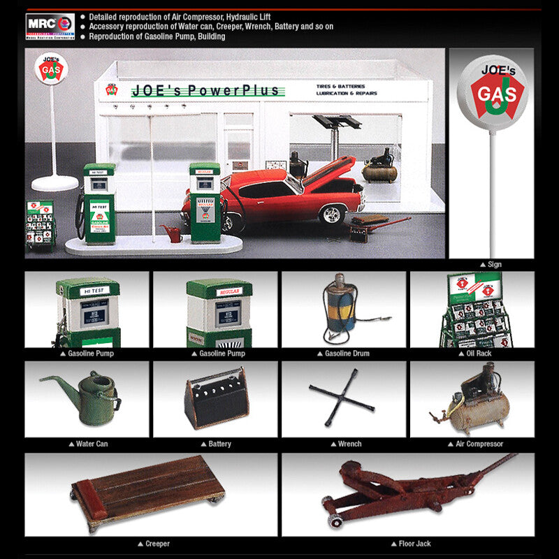 Academy 15122 1/24 Joe`s Power Plus Service Station (Accessory) — detail view 2