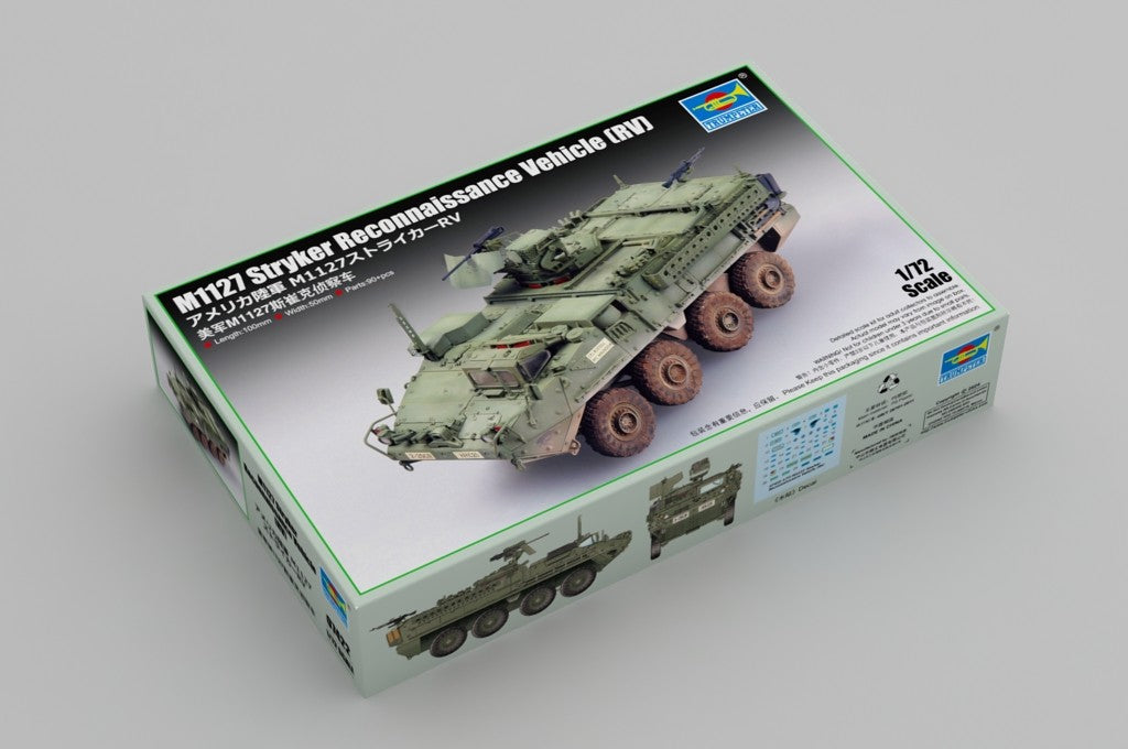 Trumpeter 07422 1/72 M1127 Stryker Reconnaissance Vehicle (RV) Model Kit