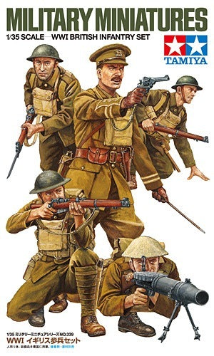 Tamiya 35339 1/35 Scale Model Military Figure Kit WWI British Army Infantry Set