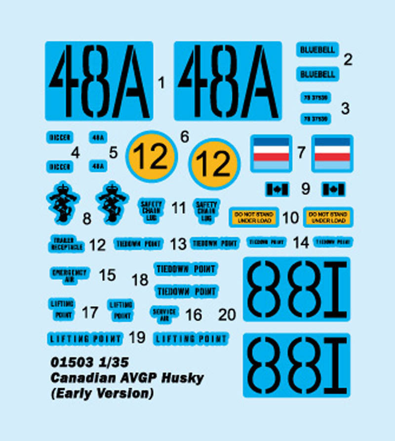 Trumpeter 01503 1/35 Canadian AVGP Husky [Early Version]