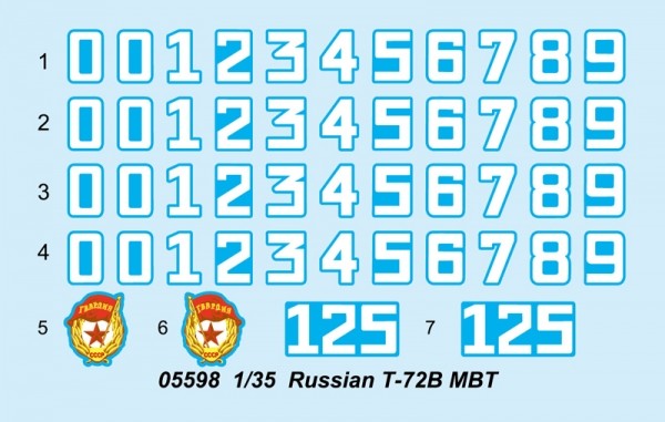 Trumpeter 1/35 RUSSIAN T-72B MBT Model Kit - 05598