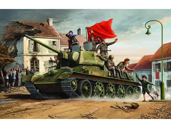 Trumpeter 00903 1/16 T-34-76 Medium Tank Type 1943 model kit — scale model kit