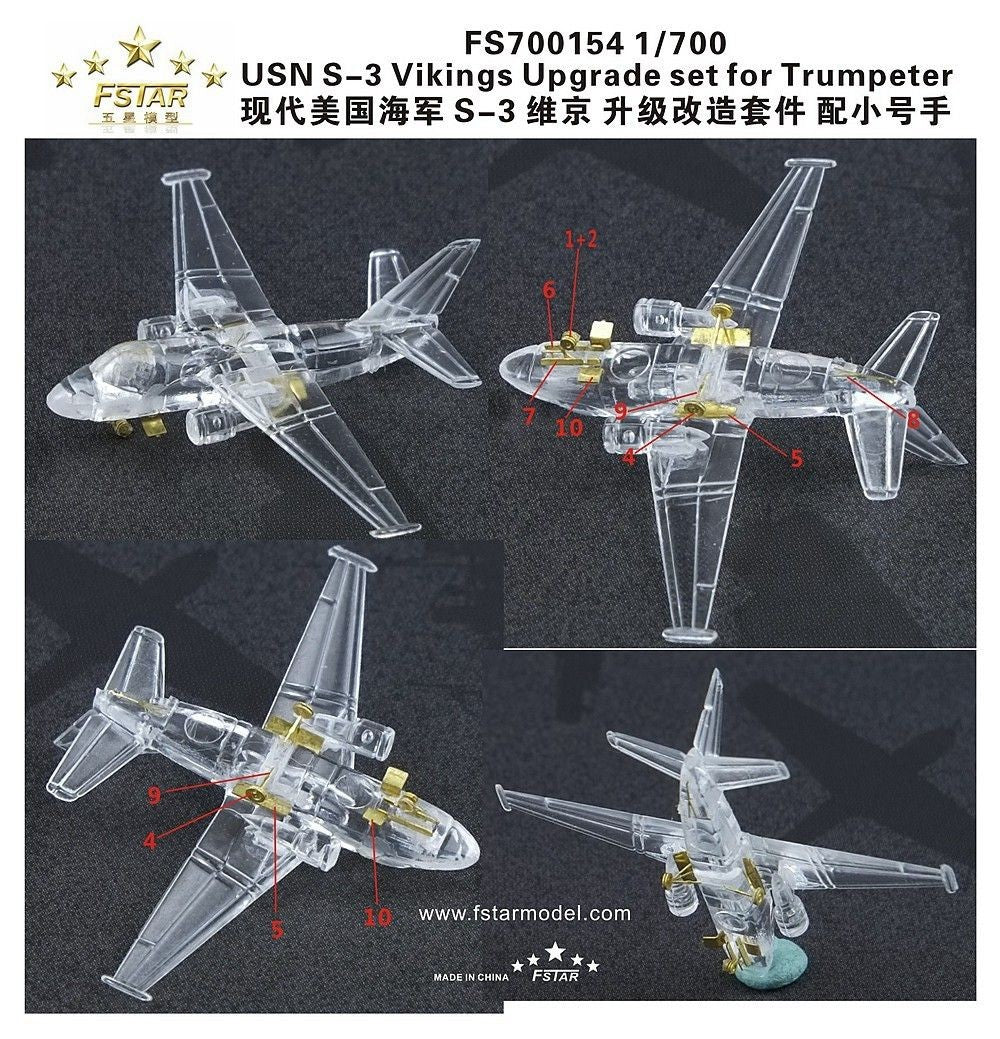 Fivestar FS700154 1/700 S-3 Vikings Upgrade set for Trumpeter