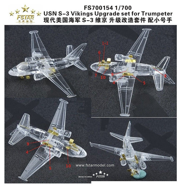 Fivestar FS700154 1/700 S-3 Vikings Upgrade set for Trumpeter