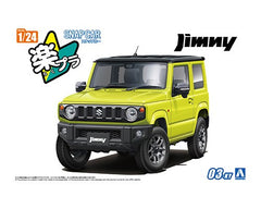 Aoshima AO-06596 1/24 Snap Car #03-KY JB64 Jimny 2018 Kinetic Yellow
