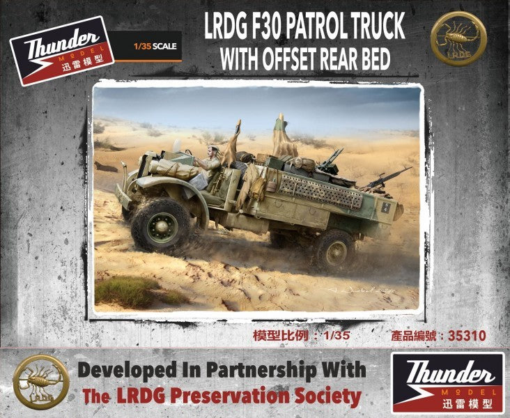 Thunder Model TM35310 1/35 LRDG F30 Patrol Truck With Offset Rear Bed — scale model kit