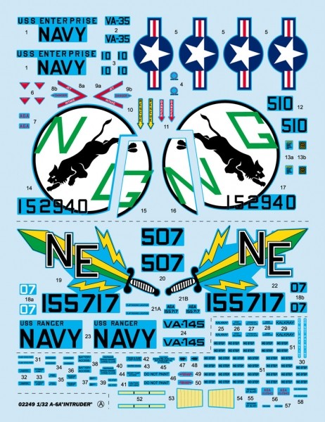 Trumpeter 02249 A-6A INTRUDER Model Kit 1/32