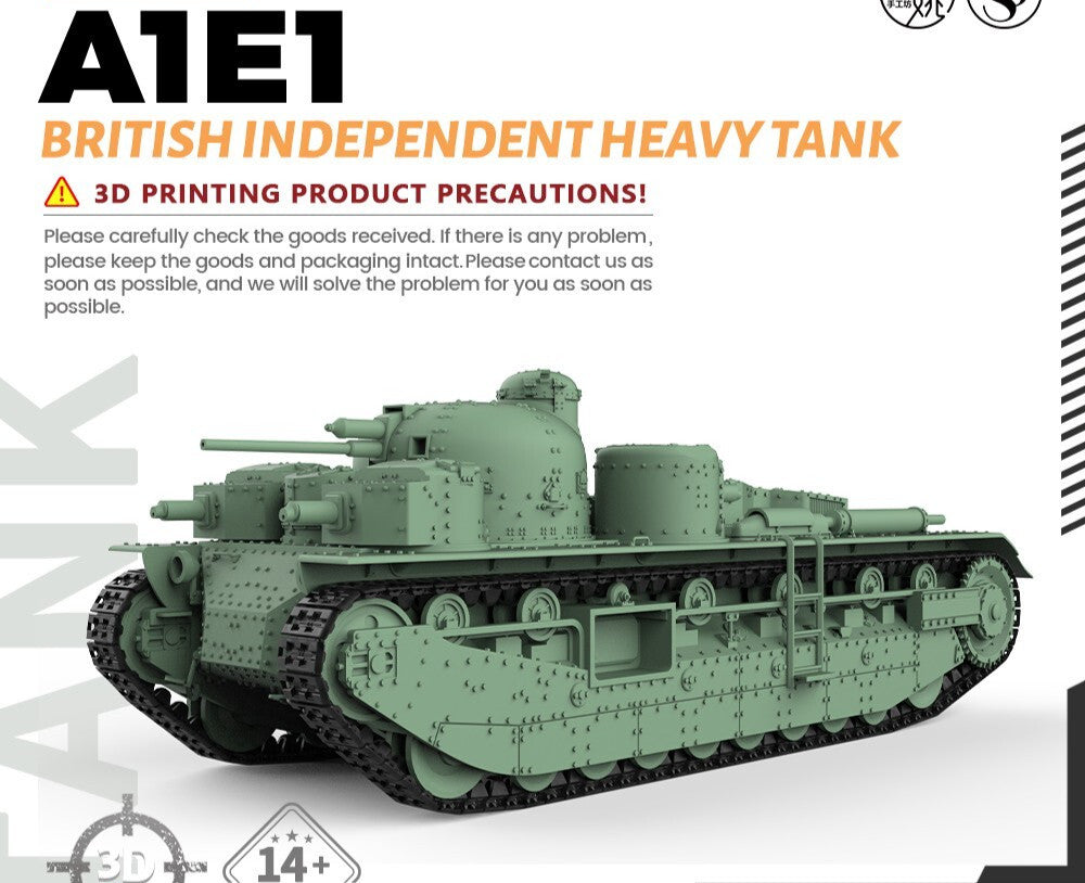 SSMODEL 35568 1/35 Military Model Kit British A1E1 Independent Heavy Tank