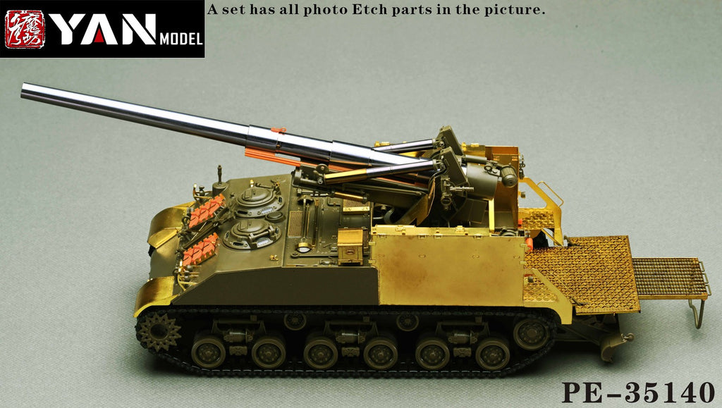 YAN MODEL PE35140 1/35 U.S.M40 SELF-PROPELLED 155mm Gun(For AFV，ACADEMY)