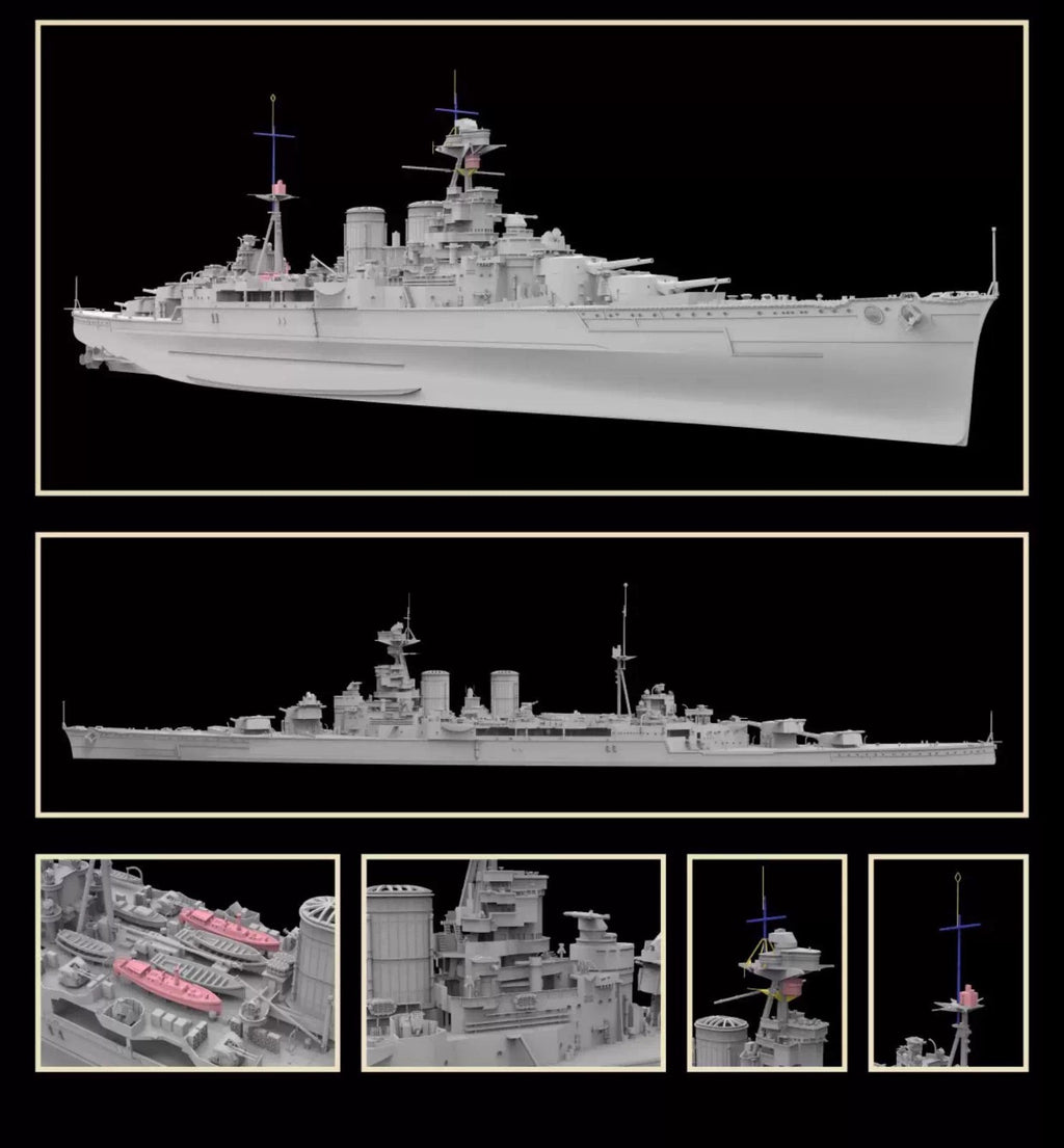 Flyhawk FH1177S 1/700 HMS HOOD 1940 [Deluxe Edition]