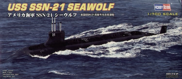 HOBBYBOSS 87003 1/700 Military War Ship USS SSN-21 Seawolf B7003 Model kit