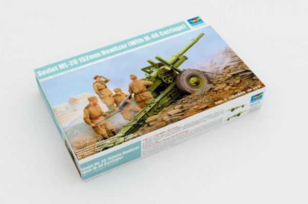 Trumpeter 1/35 SOVIET ML-20 152 mm HOWITZER WITH M-46 CARRIAGE Model Kit - 02324 Secondary image