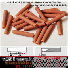 Yan Model 1/35 Sd.Kfz.181 cartridge case（88mm Flak37/38)（Twenty hair）PE-35057