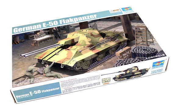 TRUMPETER 01537 Military Model 1/35 German E-50 Flakpanzer Scale Hobby P1537 — scale model kit