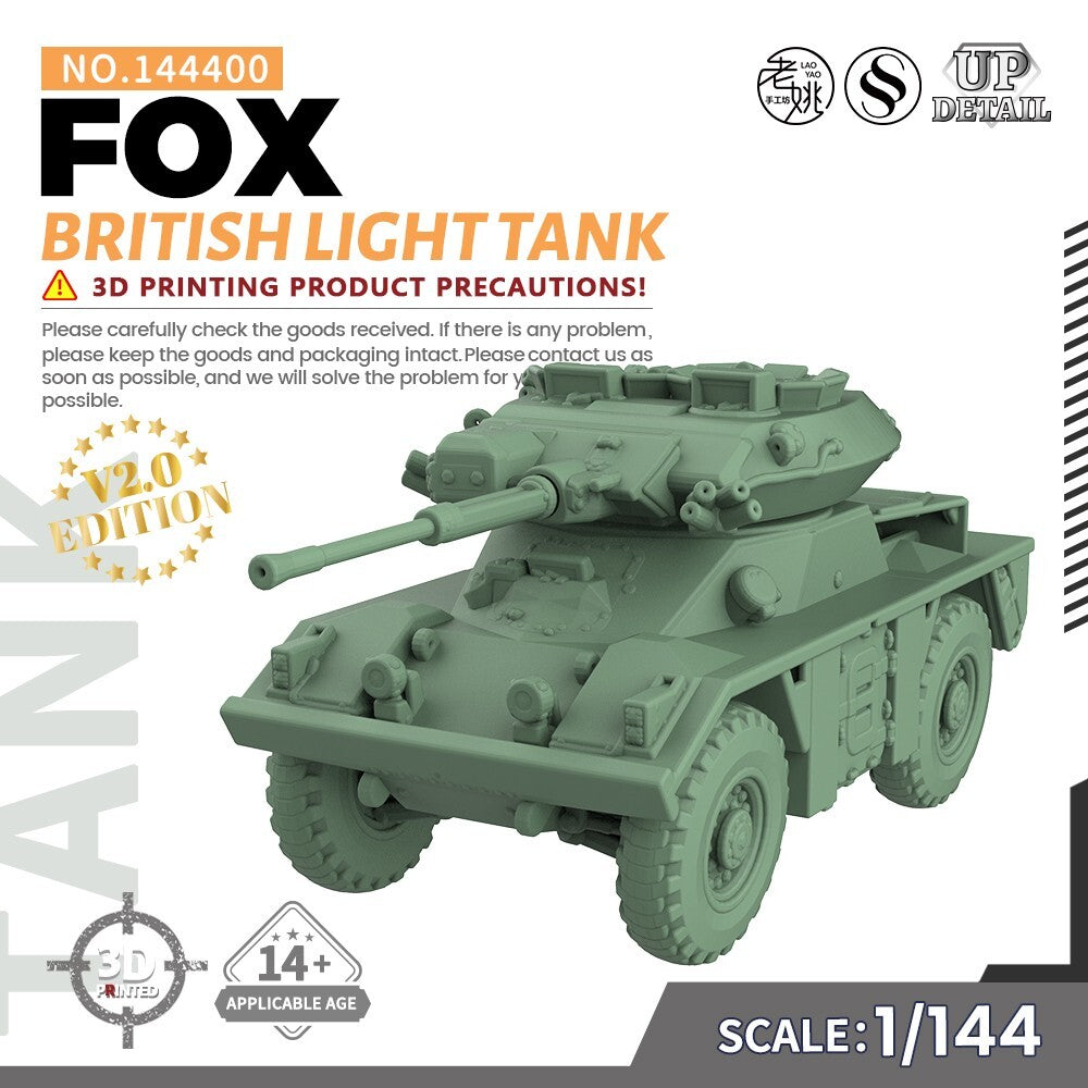 SSMODEL SS144400 1/144 Military Model Kit British FOX Light Tank