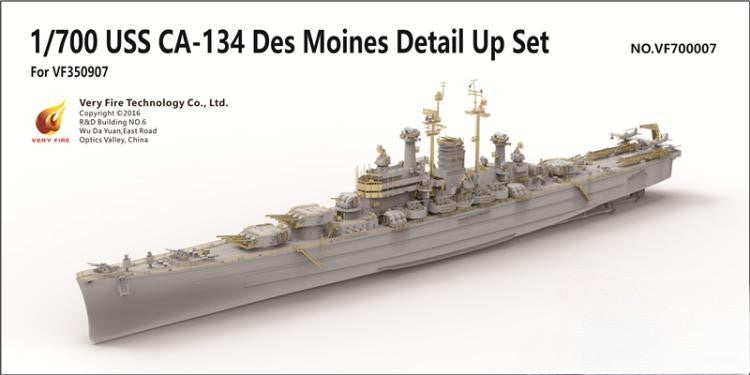 VERYFIRE VF700007 1:700 USS CA-134 Des Moines Detail Up Parts Set — scale model kit