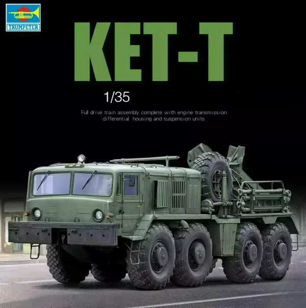 TRUMPETER 01079 1:35 KET-T Recovery Vehicle based on the MAZ-537 Heavy Truck Kit