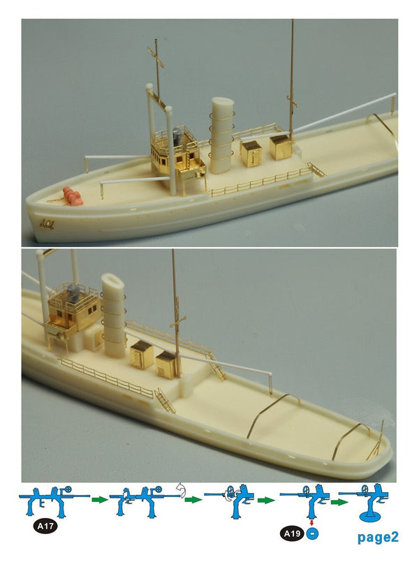Five Star FS720034 1/700 WWII IJN Slavage & Tug Boat Tategami Resin Model Kit