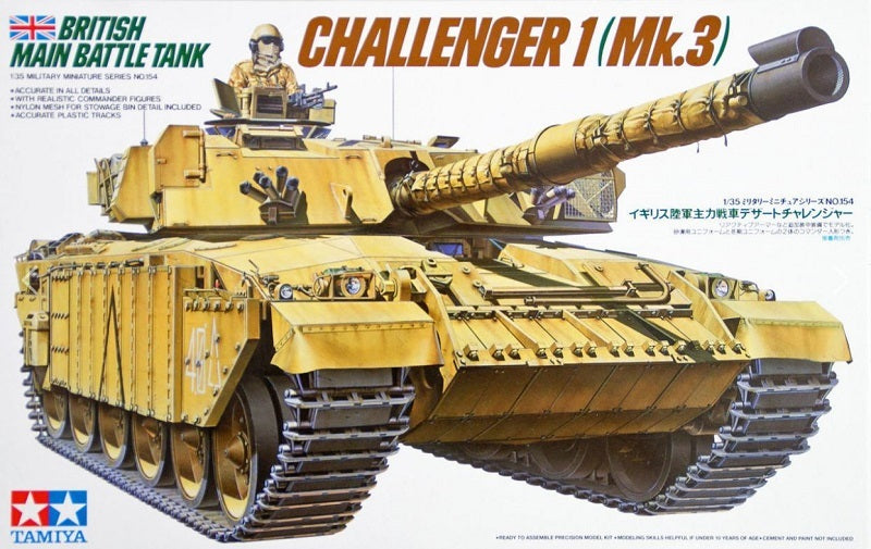 Tamiya 35154 1/35 Scale Model Kit British Main Battle Tank FV4030/4 Challenger 1