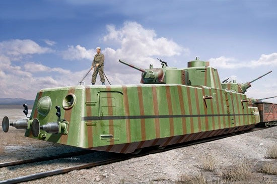 Soviet MBV-2 Armored Train 1/35 85515 — scale model kit
