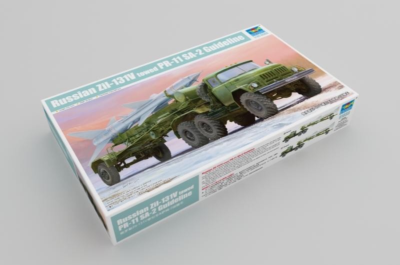 1/35 TRUMPETER KIT Russian Zil-131V Towed Pr-11 Sa-2 Guideline TR01033 Model Main image