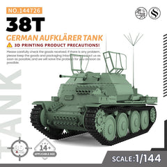 SSMODEL SS144726 1/144 Military Model Kit German 38T Aufklärer Tank