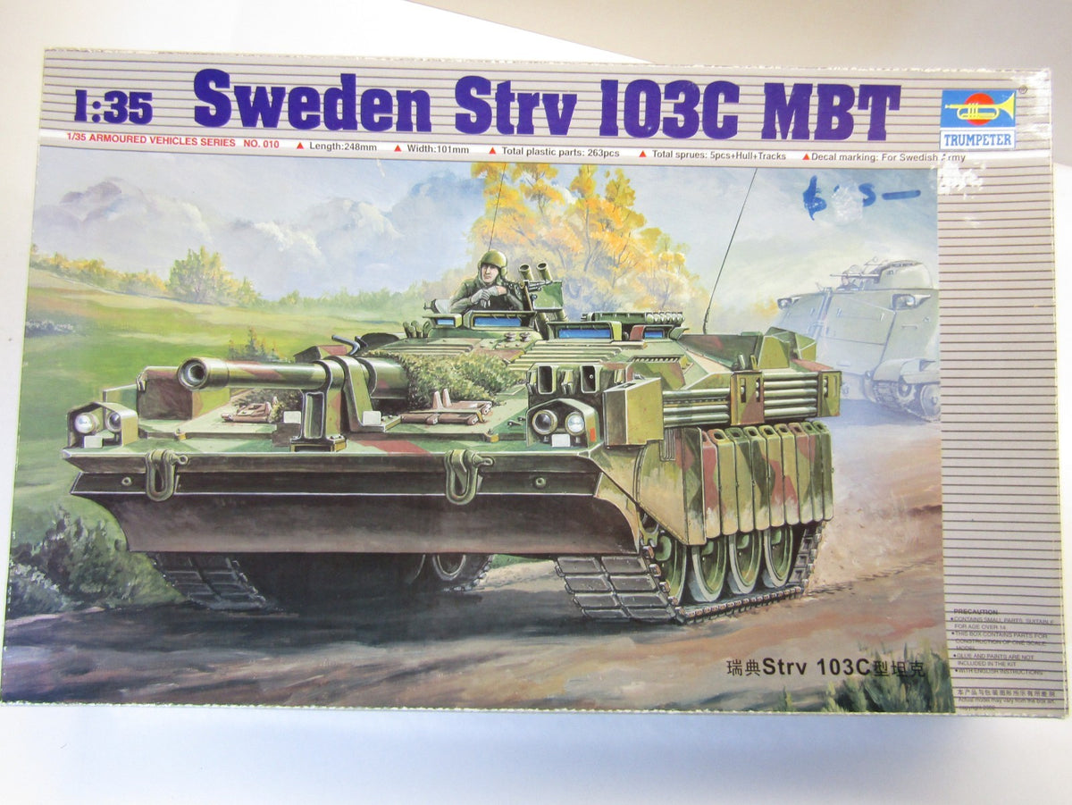 Strv K Model Kit Trumpeter 1/35 Scale Sweden Strv 103C MBT model kit # 00310 – Ssmodel ...