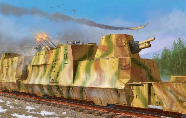 Trumpeter 01511 1/35 German Kanonen und Flakwagen Plastic Model Kit — scale model kit