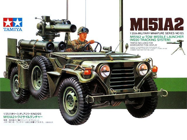 Tamiya 35125 US Army M151A2 & TOW Missile 1/35 Scale Plastic Model Kit