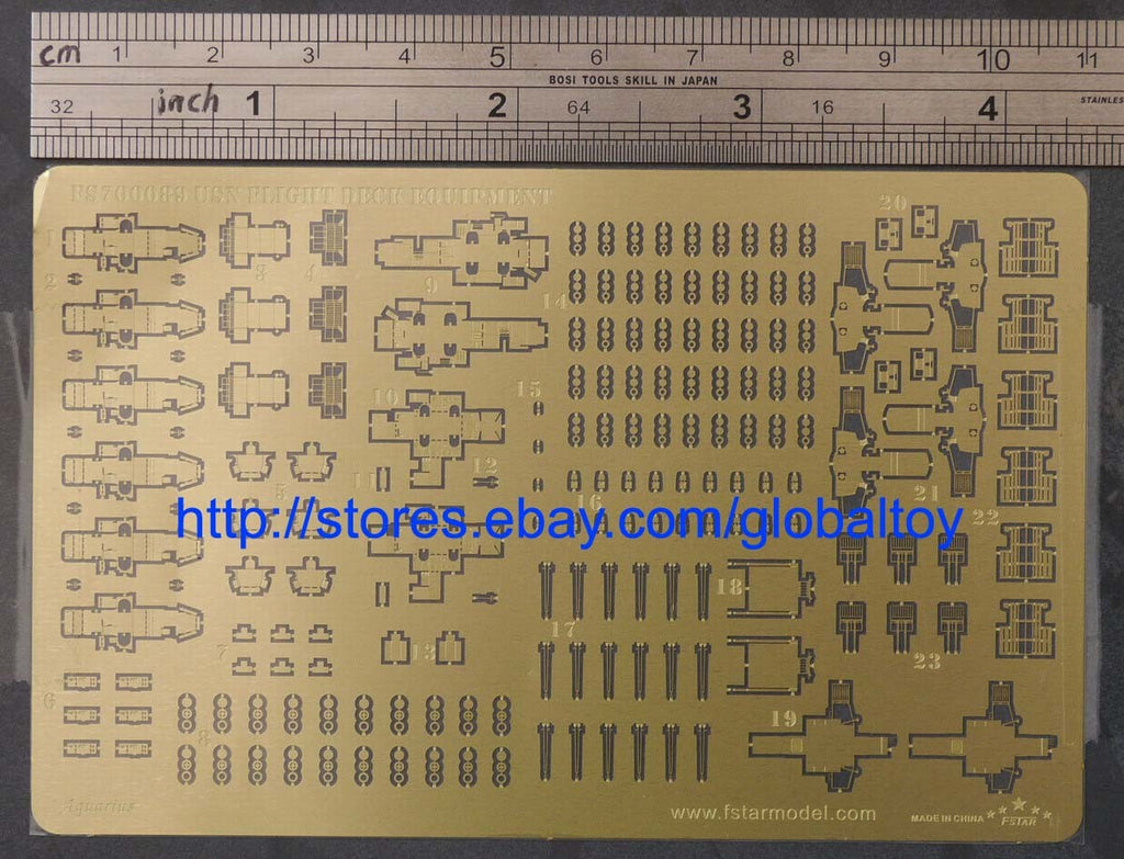 Photo-Etched Fivestar 1/700 USN Flight Deck Equipment FS700089