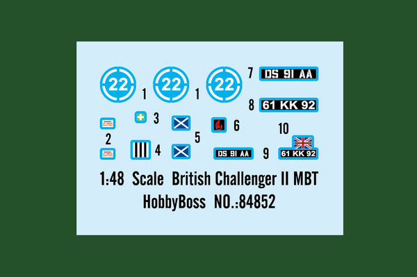Hobbyboss 84852 1/48 British Challenger II Main Battle TanksAssembly Model Kit