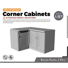 SSMODEL LYT87224 1/87 Scene Model Corner Cabinets