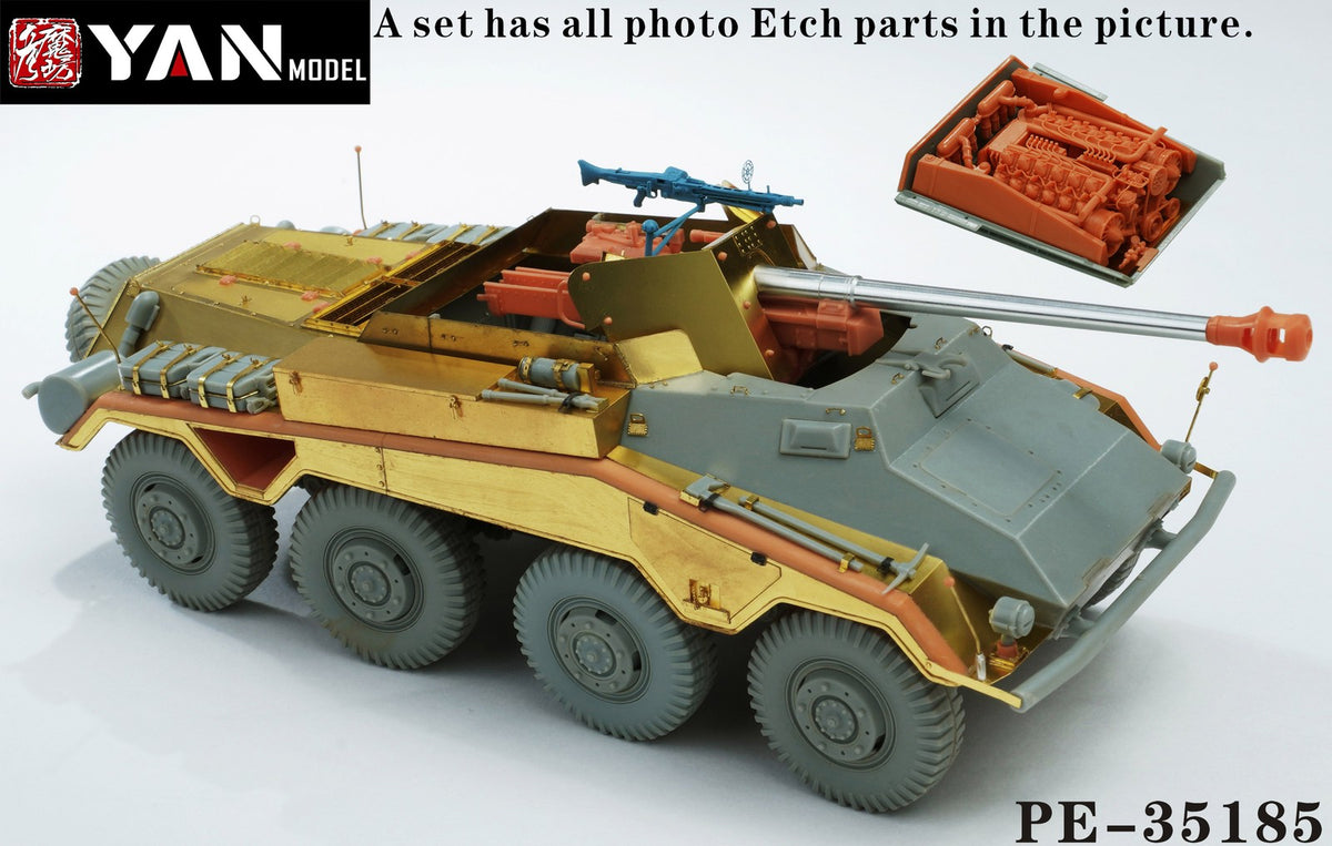 YAN MODEL PE35185 1/35 German Sd.Kfz.234/4 armored vehicle(for Dragon 6772 ) — detail view 2