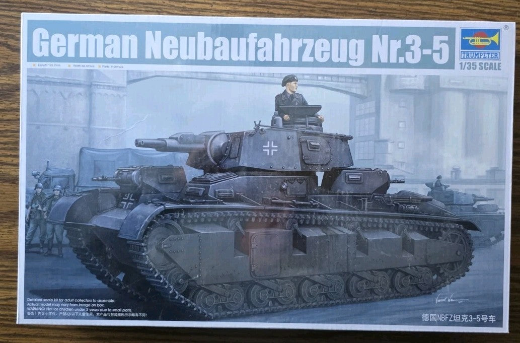 Trumpeter 1/35 05529 Neubaufahrzeug Nr.3-5 SEALED — scale model kit