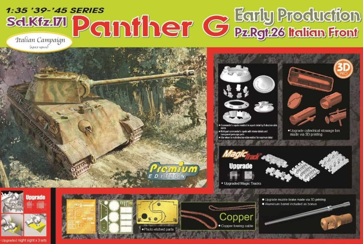 DRAGON 6622 1/35 '39-45' series sd.kfz.171 Panther G early production — detail view 3