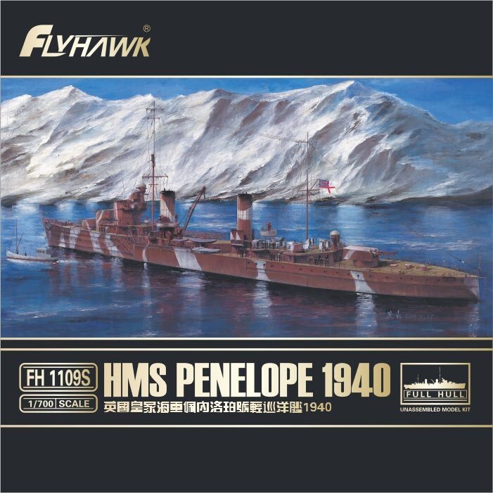 Flyhawk FH1119S 1/700 HMS Kelly 1940 Deluxe Edition Plastic Model Kit — scale model kit