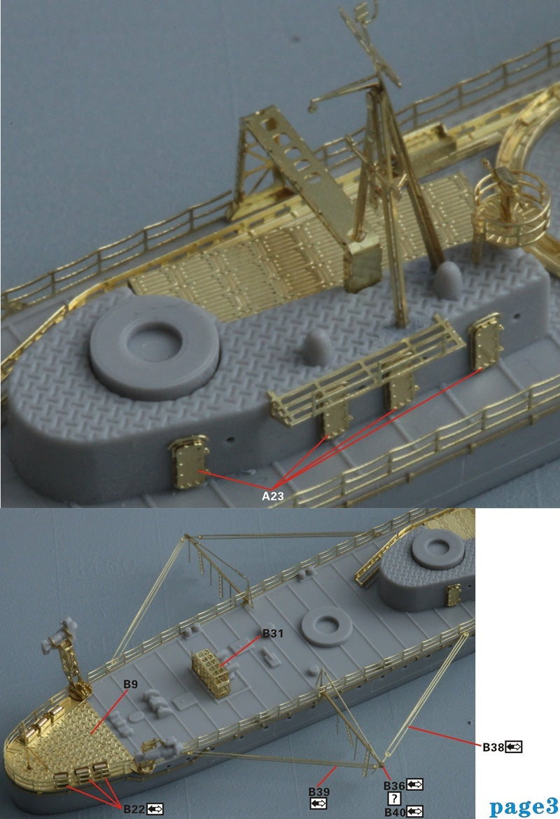 Five Star 1/700 710101 IJN Asashio Class Destroyer Early Type For Pit-Road — detail view 4