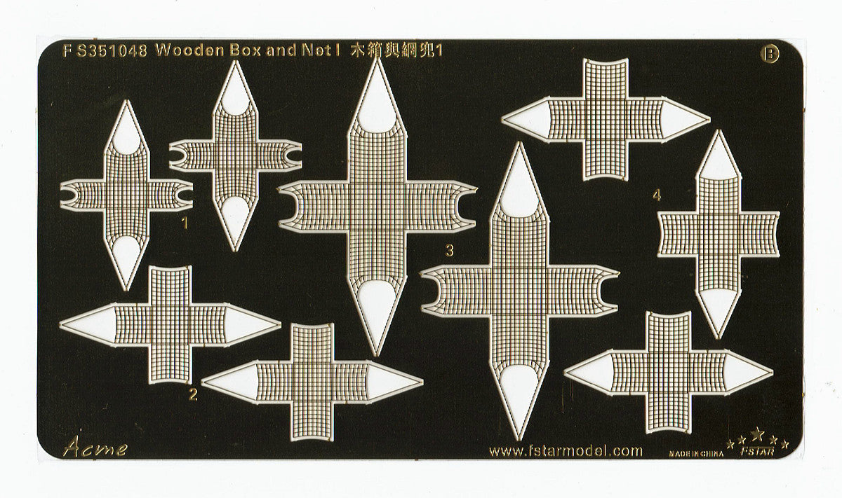 Fivestar PE 1/350 Wooden Box and Net I FS351048 — detail view 5